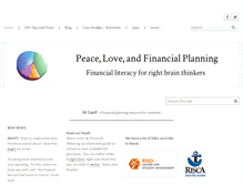 Tablet Screenshot of peaceloveandfinancialplanning.org